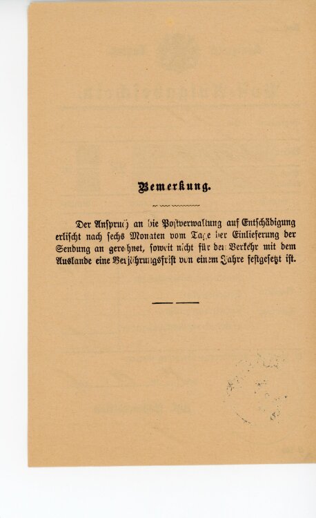 Königreich Bayern - Post-Aufgabeschein - Aufsess - 14.06.1899