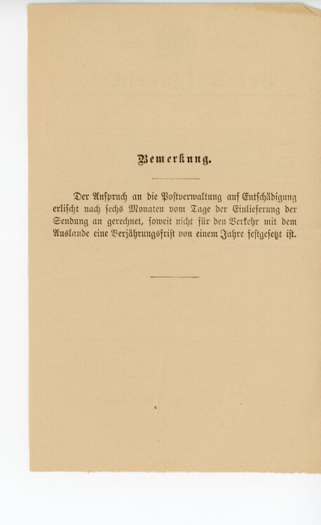 Königreich Bayern - Post-Aufgabeschein - Aufsess - 06.07.1900