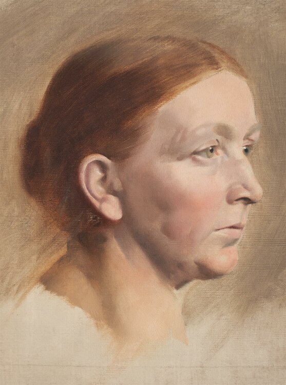 Konrad Böse - Weibliches Porträt - Öl auf Leinwand - o.J.