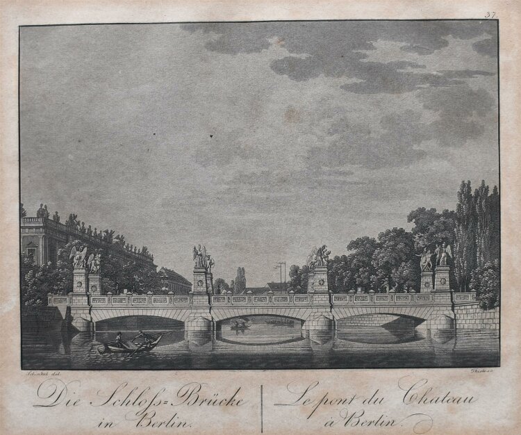 Laurens & Thiele - Die Schlossbrücke in Berlin - Aquatinta - 1829