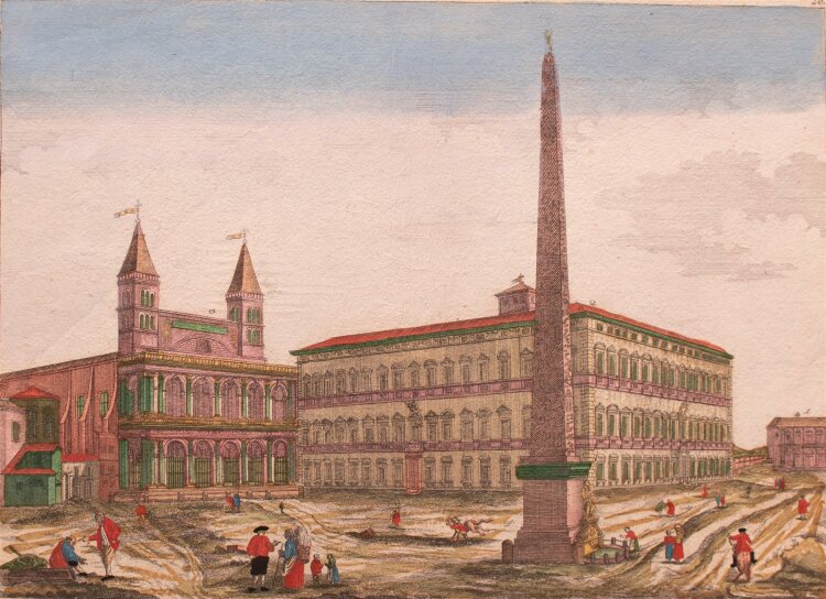 B. Friedrich Leizelt - St. Giovanni in Laterano in Rom - Kupferstich - um 1770
