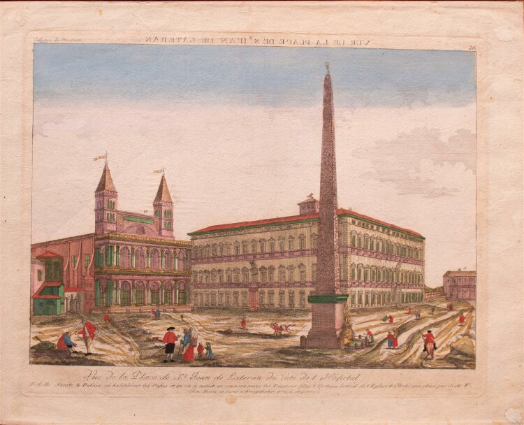 B. Friedrich Leizelt - St. Giovanni in Laterano in Rom - Kupferstich - um 1770