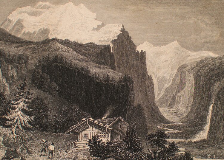 Unbekannt - Lauterbrunnenthal/ Schweiz - Stahlstich - um 1840