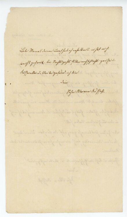 Otto von und zu Aufsess - Brief an Hans von und zu Aufsess - 17.5.1835