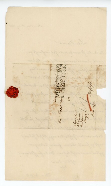 Otto von und zu Aufsess - Brief an Charlotte von und zu Aufsess - 21.3.1835