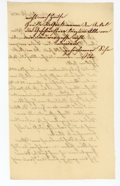 Otto von und zu Aufsess - Brief an Charlotte von und zu Aufsess - 5.8.1836