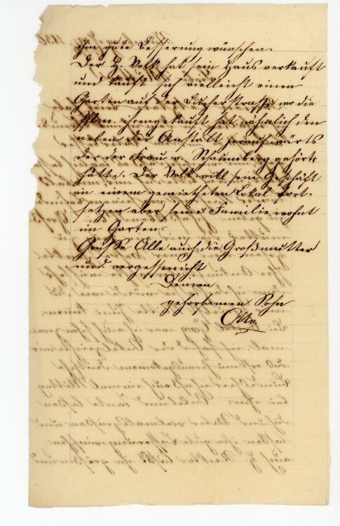 Otto von und zu Aufsess - Brief an Charlotte von und zu Aufsess - 19.6.1836