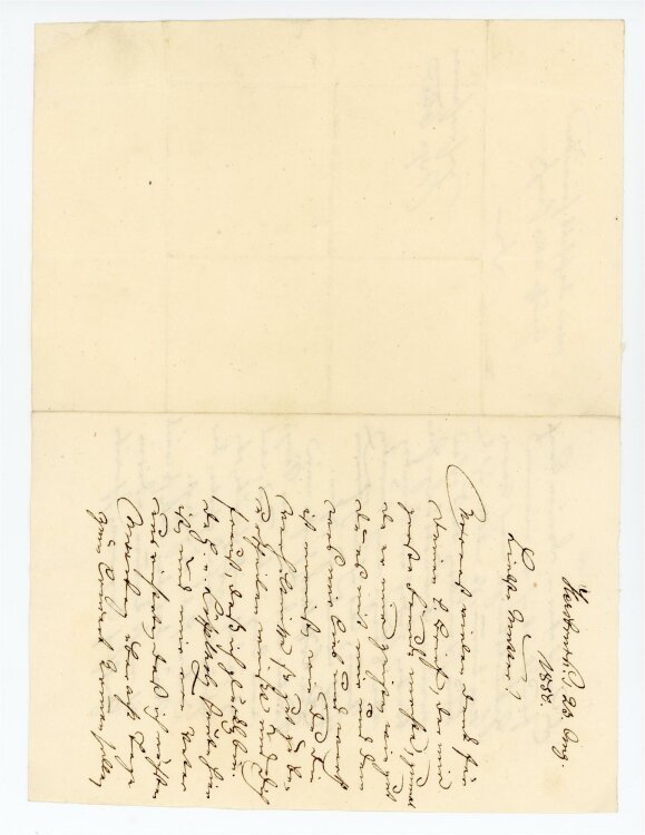 Otto von und zu Aufsess - Brief an Charlotte von und zu Aufsess - 23..8.1850