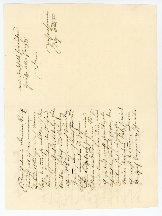 Otto von und zu Aufsess - Brief an Charlotte von und zu Aufsess - 23..8.1850