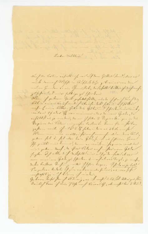 Otto von und zu Aufsess - Brief an Charlotte von und zu Aufsess - 21.5.1842