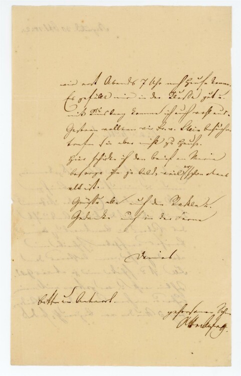 Otto von und zu Aufsess - Brief an Charlotte von und zu Aufsess - 30.10.1842