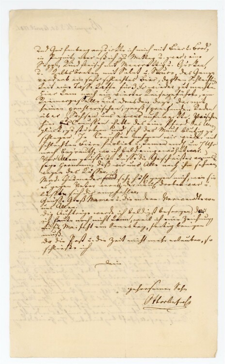 Otto von und zu Aufsess - Brief an Charlotte von und zu Aufsess - 30.4.1841