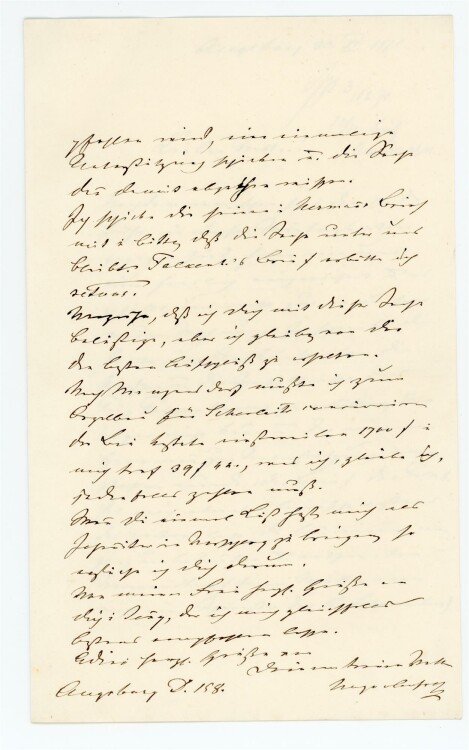 Otto von und zu Aufsess - Brief an Charlotte von und zu Aufsess - 30.11.1875