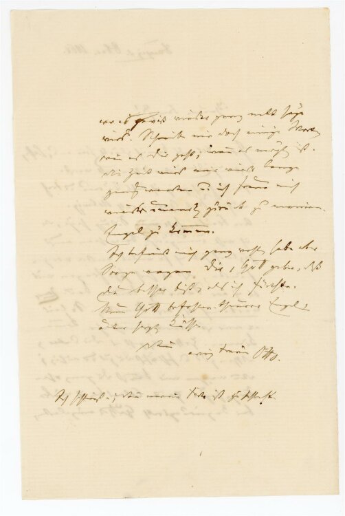 Otto von und zu Aufsess - Brief an Johanna von und zu Aufsess - 8.12.1868