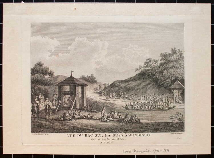 Louis-Joseph Masquelier - Landschaft im Kanton Unterwalden - Radierung - 1800