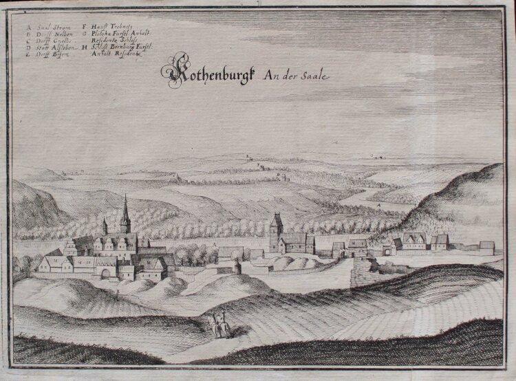Matthäus Merian der Ältere - Rothenburg an der Saale - Kupferstich - o. J.