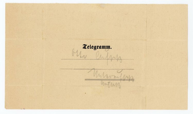 Telegramm Empfang (Aufsess) - aus Kulmberg (26.08.) -...