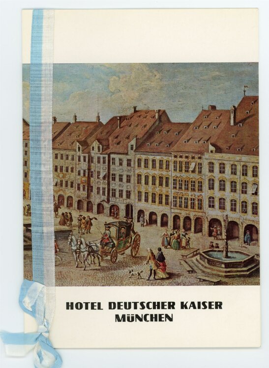 Hotel Deutscher Kaiser (München) - Jubiläumsesssen - Menükarte - 08.10.1973