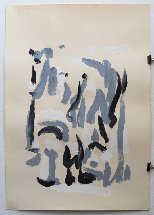 Christian Lindow - Abstrakter Kopf I - Acrylmalerei - 1982