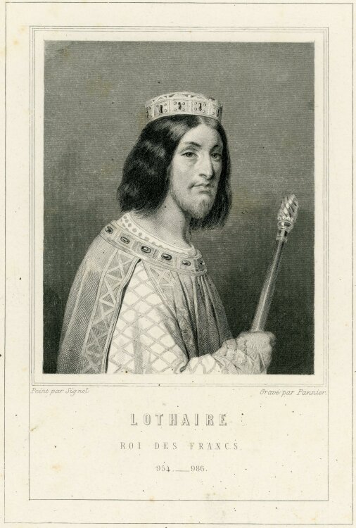 Jacques Etienne Pannier - Bildnis des Lothaire - Kupferstich - o.J.