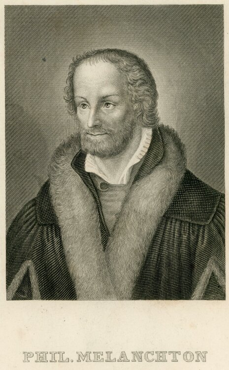 unbekannt - Bildnis des Philipp Melanchthon - Stahlstich - o.J.
