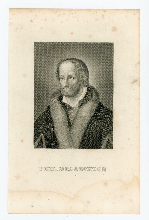 unbekannt - Bildnis des Philipp Melanchthon - Stahlstich - o.J.
