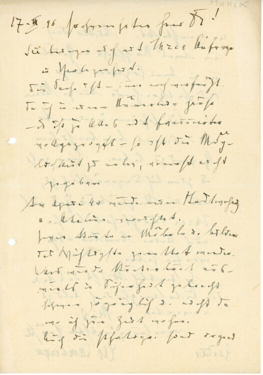 Brief von Leo Samberger an Herrn Munch - 17.3.1945