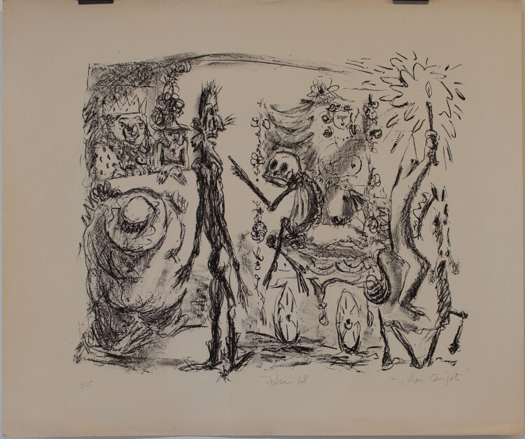 Joachim John - Don Quijote - Lithographie - 1968
