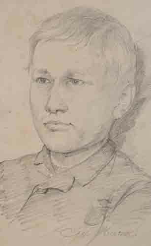Johannes Hanse - Porträt eines jungen Mannes -...