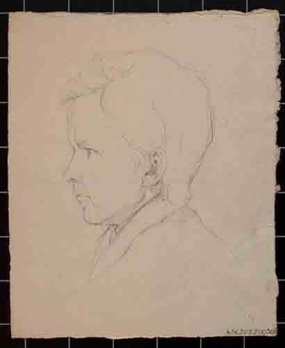 Johannes Hanse - Kinderporträt - Bleistiftzeichnung - um 1880