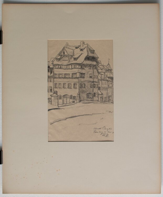 Fritz Zalisz - Albrecht-Dürer-Haus, Nürnberg - Bleistift - 1919