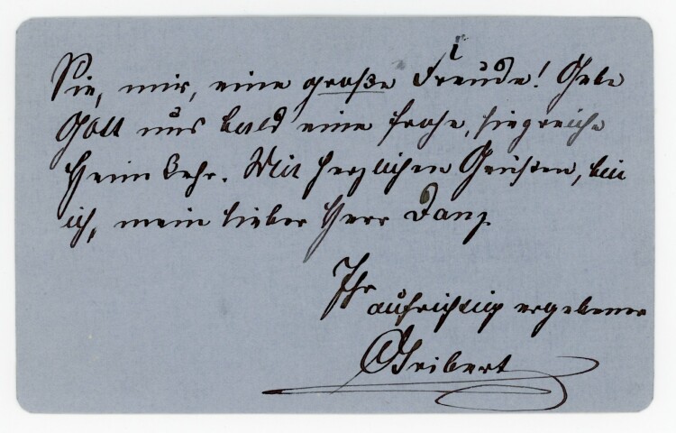 Brief (Feldpost) von Prinz Aribert von Anhalt an Wilhelm Danz - 7.1.1915