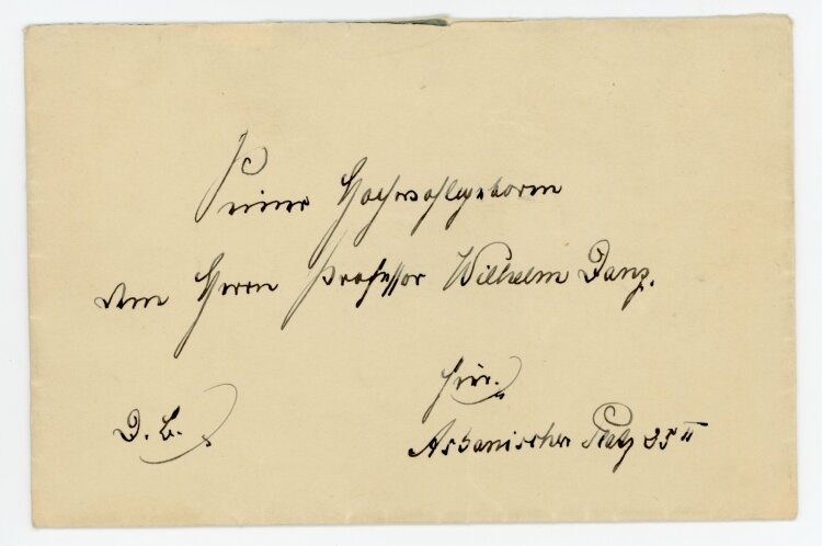 Brief von Prinz Aribert von Anhalt an Wilhelm Danz - 7.3.1929