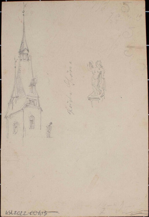 Johannes Hanse - Einladung zur Jagd II - Zeichnung, Kalligrafie - 1917