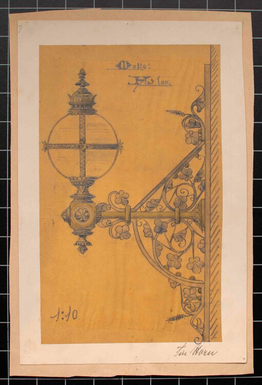 Fin Horn - Fiat Lux (Es werde Licht) - Zeichnung - um 1880