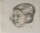 Monogrammist C.P. - Mädchenkopf, lächelnd - Bleistiftzeichnung - 1932