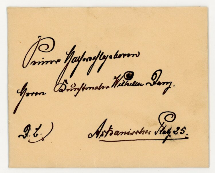 Prinz Aribert von Anhalt Brief an Wilhelm Danz - 2.1.1920