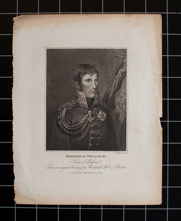 Henry Hoppner Meyer - Friedrich Wilhelm III. König von Preußen - Punktierstich - 1814