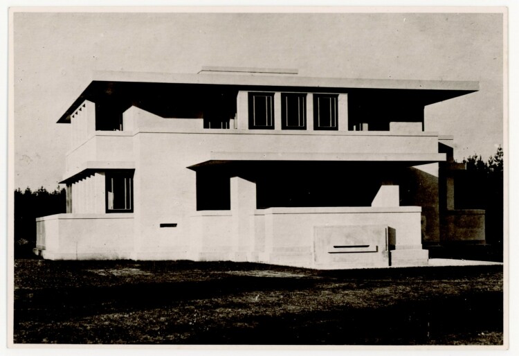 Unbekannt - Villa Henny, Huis ter Heide von Robert van ´t Hoff - Fotografie, Reproduktion - um 1918