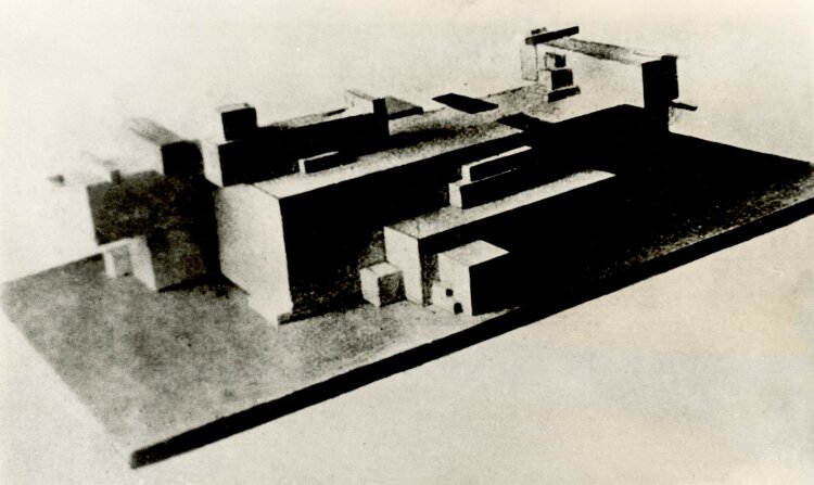 Unbekannt - Kazimir Malevich, Modell, Suprematist architecton - Fotografie, Reproduktion - o.J.