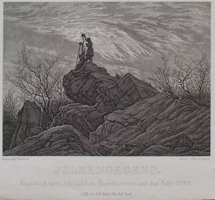 Christian Gottlob Hammer - Felsengegend - Kupferstich - 1833