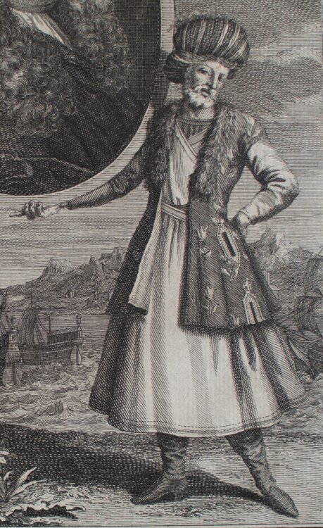 Simon Henri Thomassin - Porträt des Iohannes Chardin Miles (1643-1713) - Kupferstich - 1710