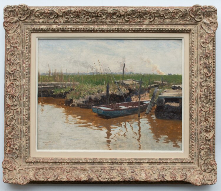 Hermann Hartwich - Hackensack Meadowslands, New Jersey - Öl - Ende 19.Jh.