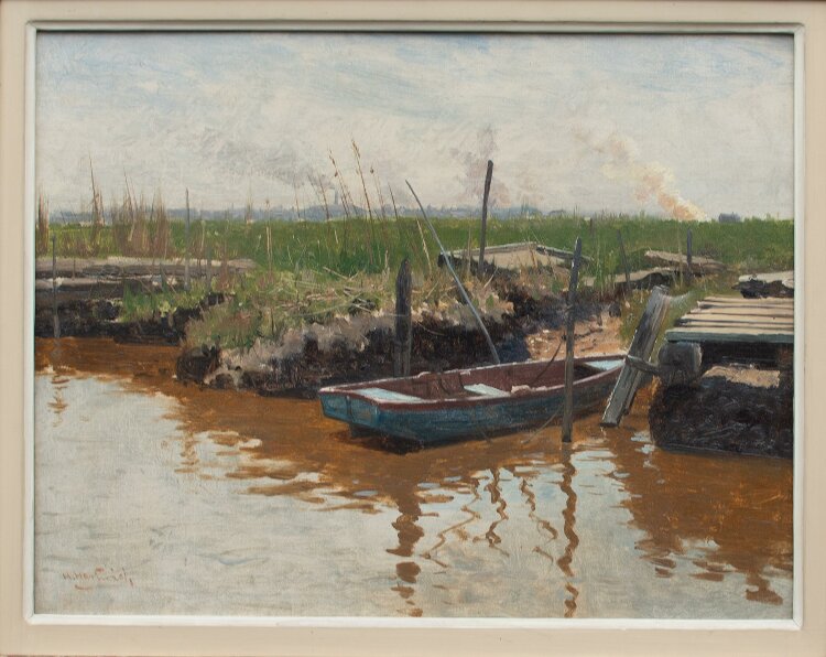 Hermann Hartwich - Hackensack Meadowslands, New Jersey - Öl - Ende 19.Jh.