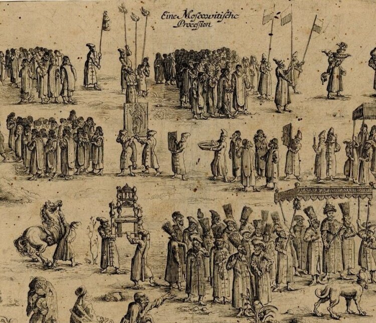 Matthias van Sommer - Eine Moscowitische Procession - 1663 - Kupferstich