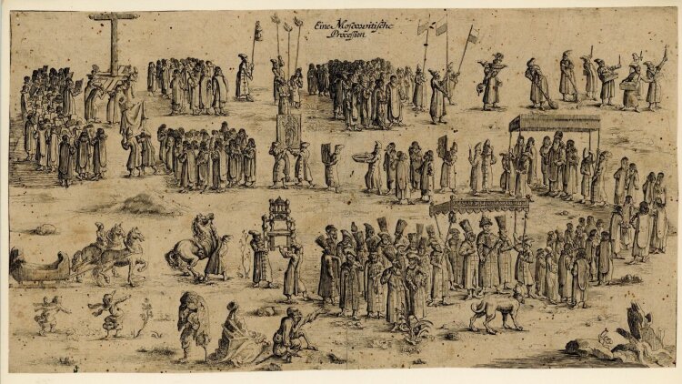Matthias van Sommer - Eine Moscowitische Procession - 1663 - Kupferstich