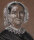 C Bönecke (? signiert) - Porträt einer Dame mit Spitzenhaube - Kohlezeichnung - 1852