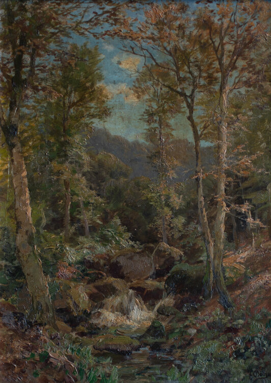 Heinrich Böhmer - Waldlandschaft - o.J. - Öl auf Leinwand