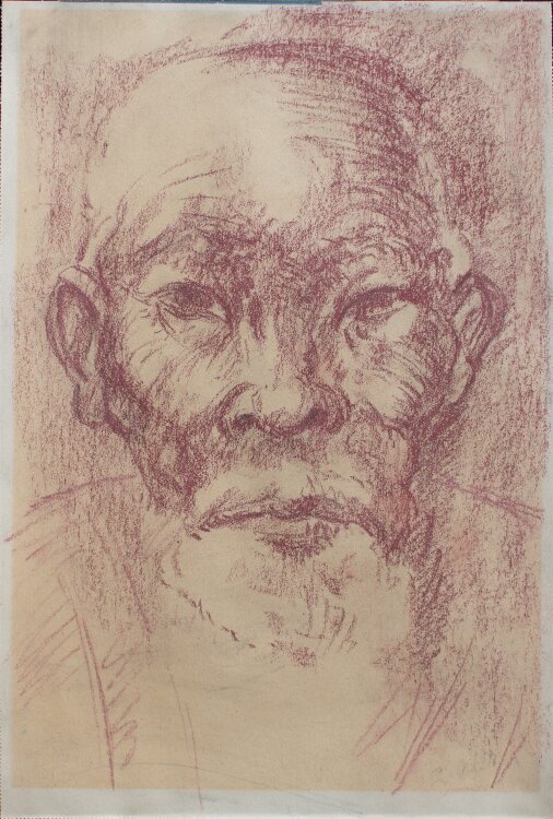 Unbekannt - Porträt eines alten Mannes - Lithografie - o.J.