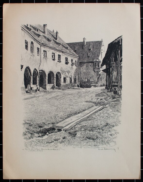 Ernst Liebermann - Augsburg, Bayern, Mappe mit Ansichten - Radiotinto-Kupferdruck - o.J.